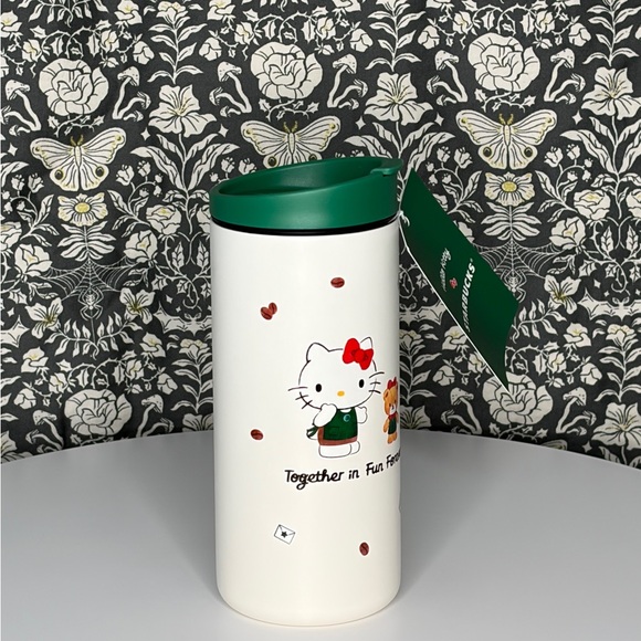 Starbucks x Hello Kitty Tumbler with Green Lid and Hello Kitty Design - Picture 3 of 9